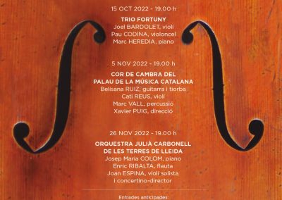 15/10/2022 XVII Festival de Música Castell de Concabella