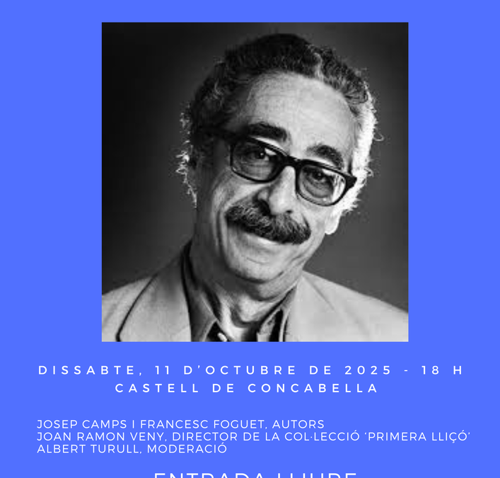 11/10/2025 Presentació del llibre ‘Primera lliçó sobre Manuel de Pedrolo’, de J. Camps i F. Foguet