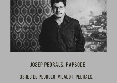 25/4/2026 Recital poètic de Josep Pedrals